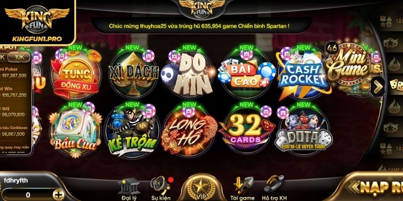 Giới thiệu KINGFUN Casino trực tuyến