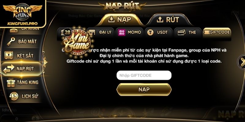 Khuyến Mãi KINGFUN Bữa Tiệc Ưu Đãi Ngập Tràn Cho Game Thủ 3 Cách thức nhận khuyến mãi KINGFUN