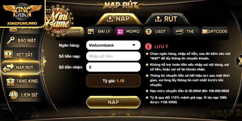 Kingfun cung cấp dịch vụ chuẩn 5 sao