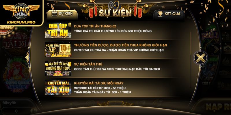 Nhiều ưu đãi bùng nổ độc quyền tại Kingfun