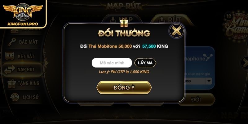 Những lưu ý quan trọng khi rút tiền KINGFUN