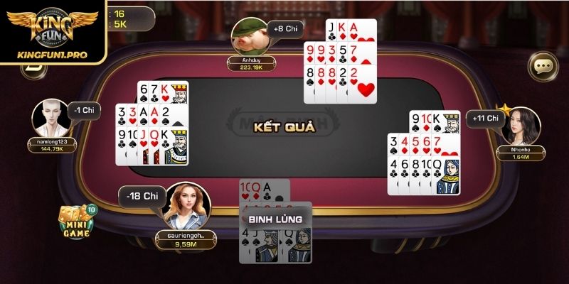 Cách tính tiền thắng thua trong binh xập xám